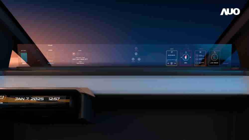 OBPay无界透明显示接口(Horizon Image Glass)透过车运算方案整合仪表板、、、、中控台及副驾显示器，，一体式全景呈现，，提供乘用者清晰的前方视野、、、行车必要信息与娱乐功能